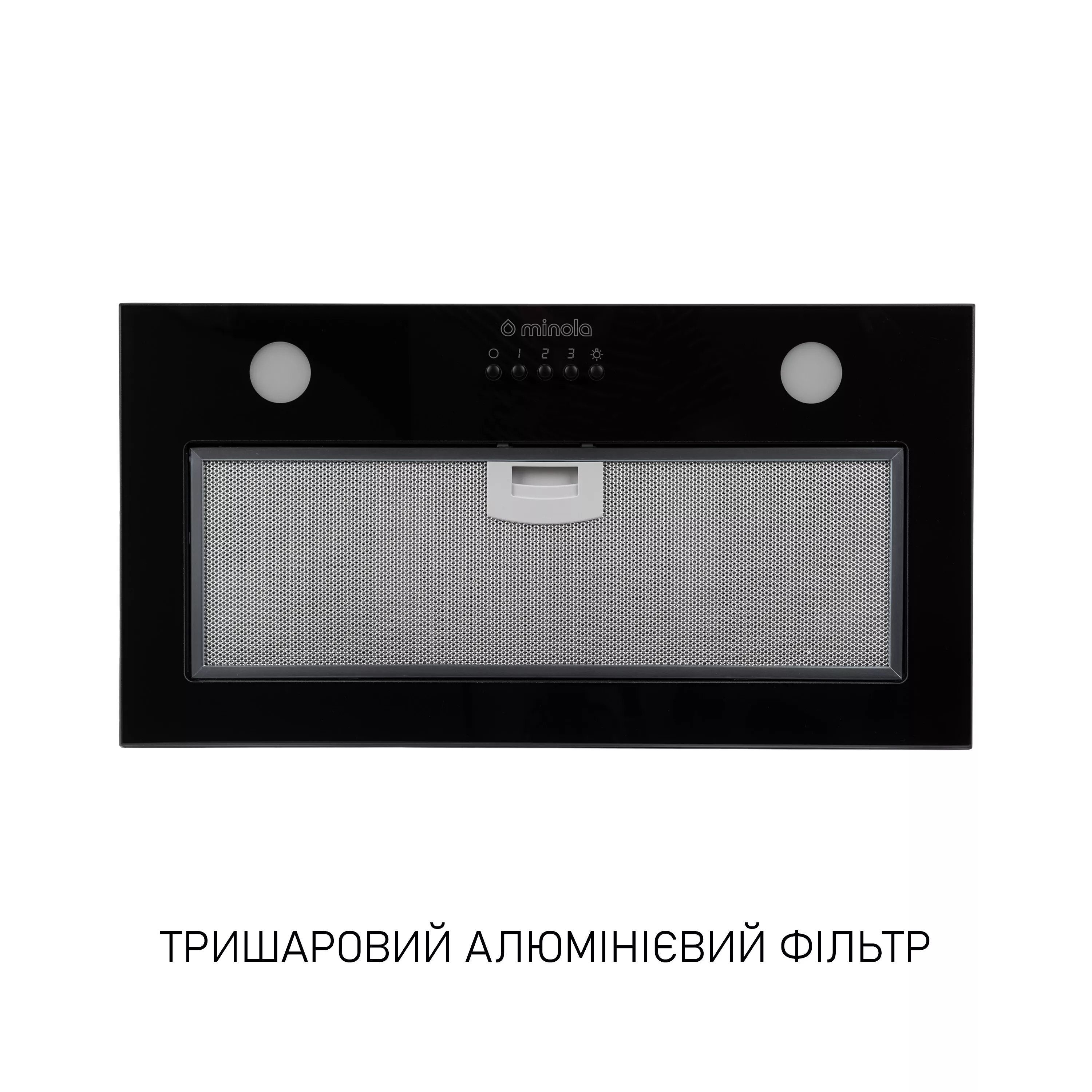 ➤Купить полновстроенную вытяжку Minola HBI 52621 BL GLASS 700 LED